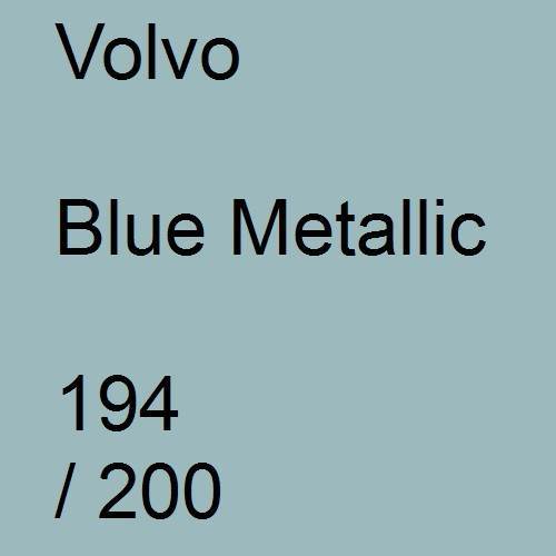 Volvo, Blue Metallic, 194 / 200.